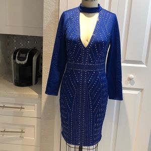 Venus Rhinestone Bodycon Dress Size 6 Brand New